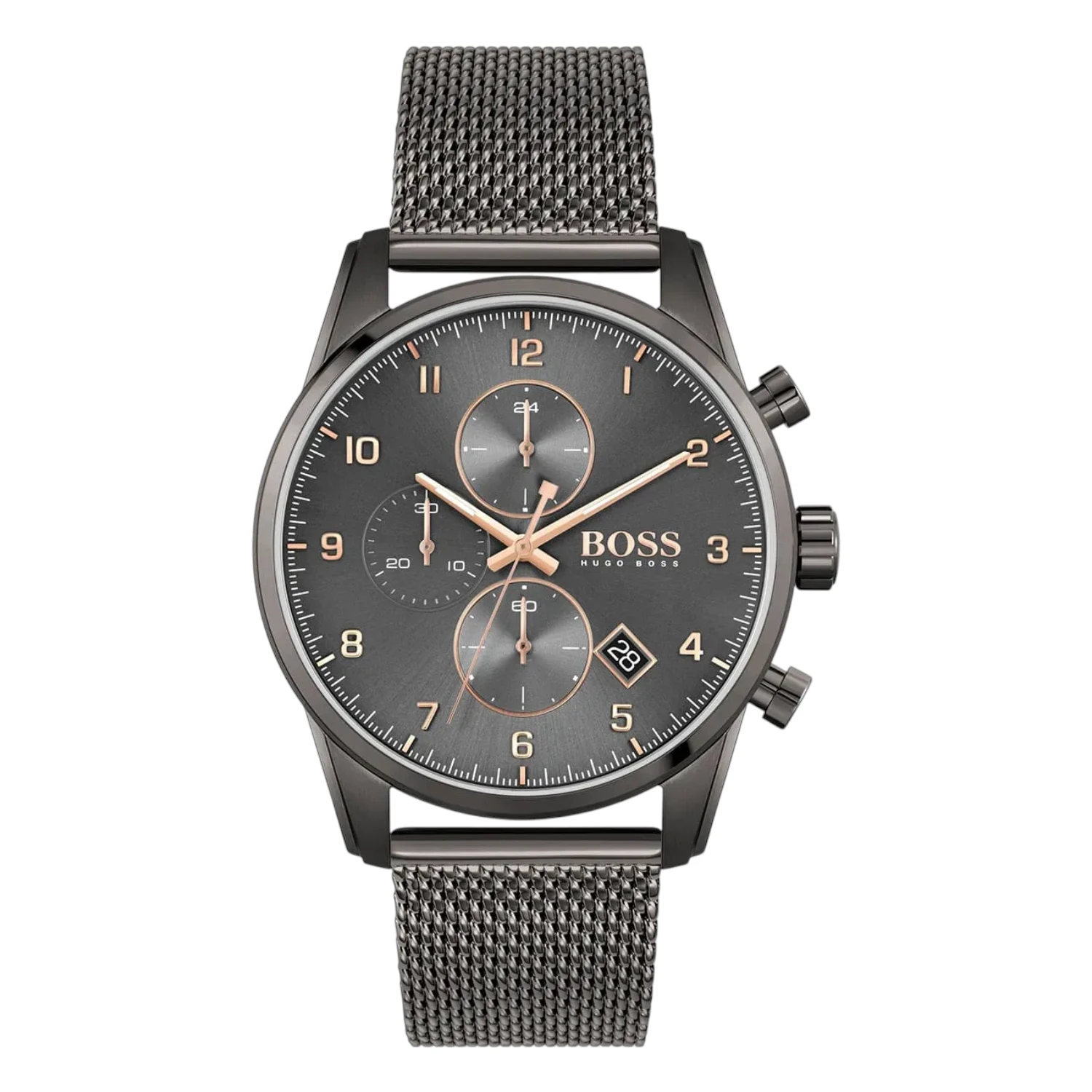 BOSS Skymaster Grå Kronograf Mesh