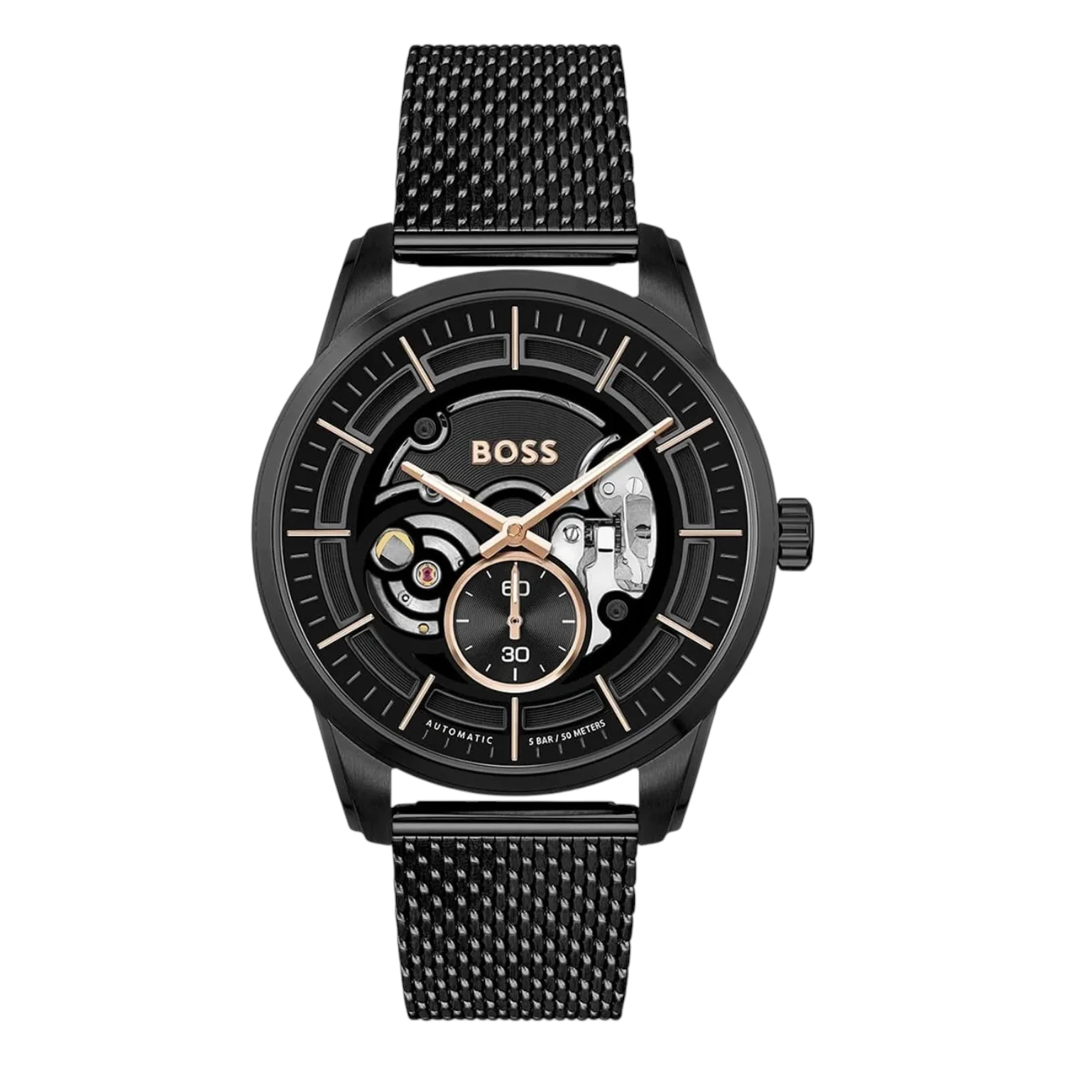 BOSS Sophio Automatic Svart Mesh