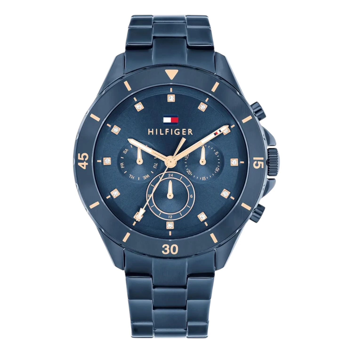 Tommy Hilfiger Damklocka Blå Stål