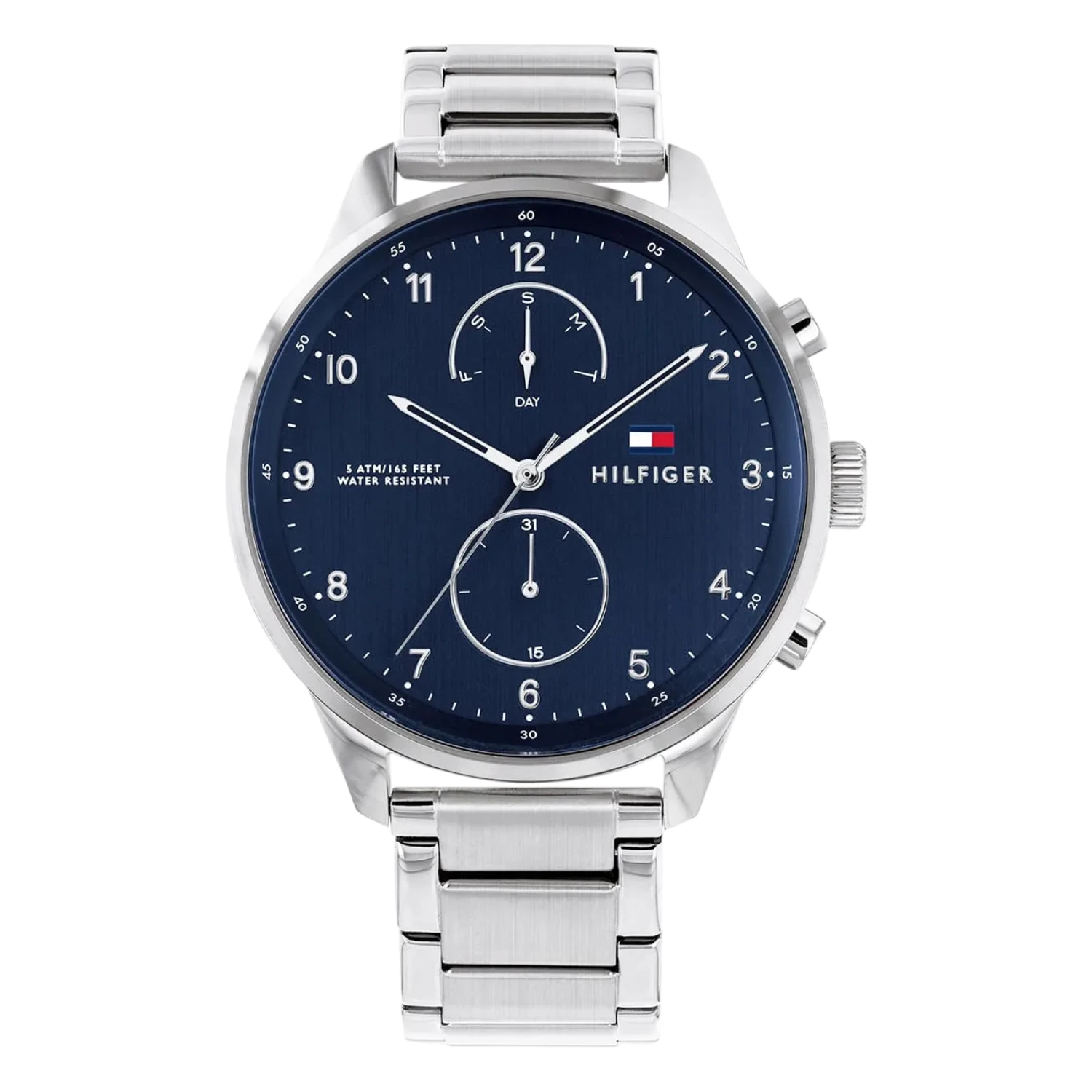 Tommy Hilfiger Chase Blå Stål Datum