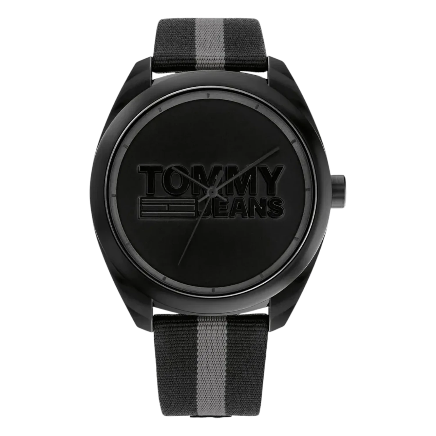 Tommy Hilfiger Herrklocka Svart Textil 45 mm