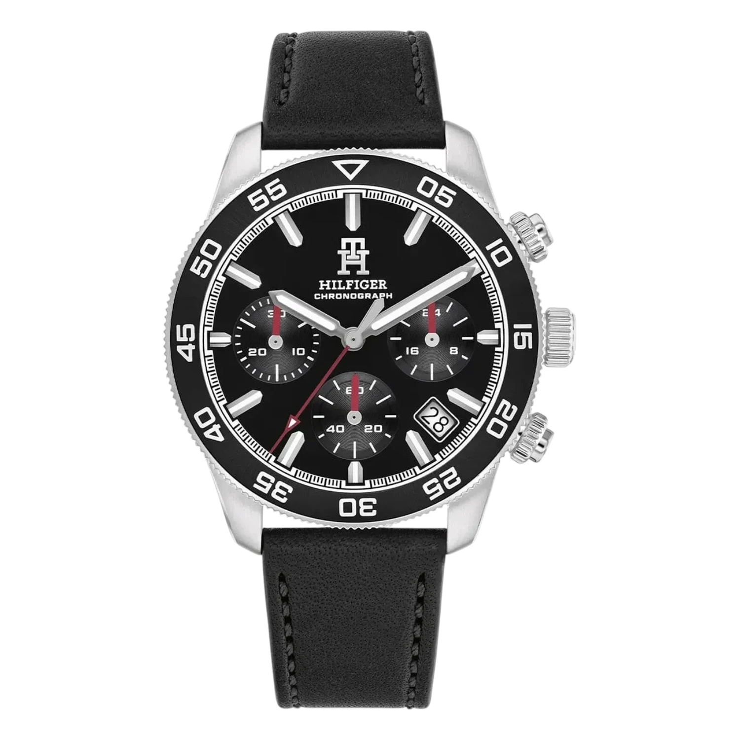 Tommy Hilfiger TH85 Chronograph Svart Läder