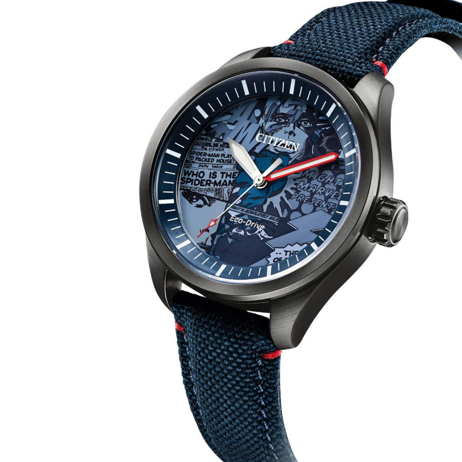 Citizen Marvel Heroes Eco-Drive Blå Textil